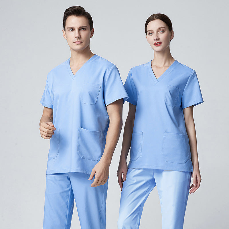 スクラブ上下セット 半袖 男女兼用 XS〜XXXL 3色