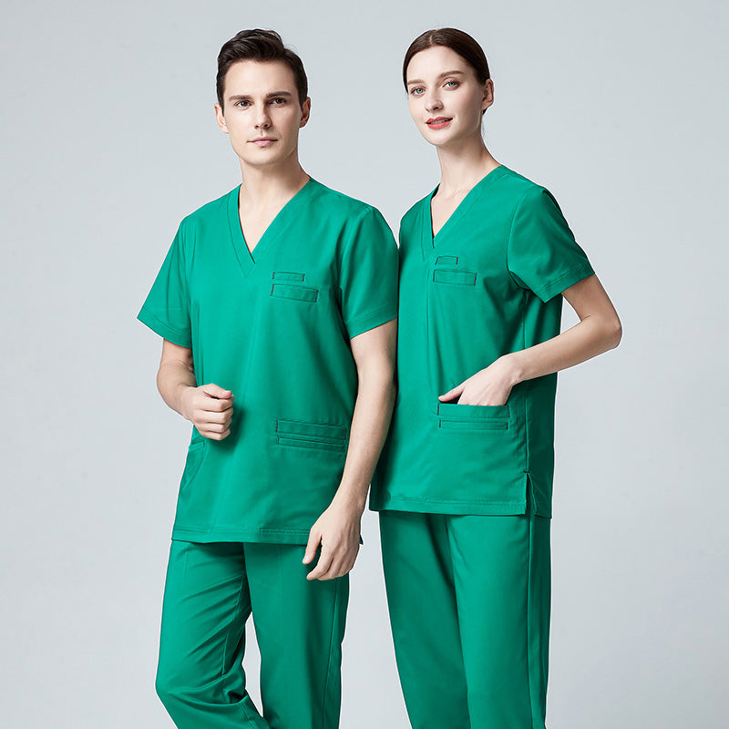 スクラブ上下セット 半袖 男女兼用 XS〜XXXL 4色