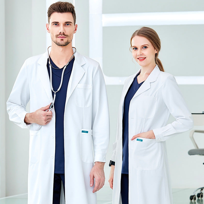 白衣 長袖 女性用 男性用 S〜XXXL