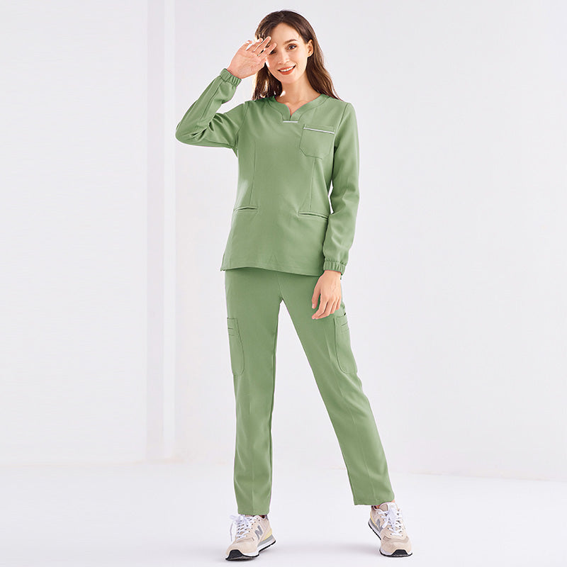 スクラブ 長袖 女性用 S〜XXL 2色