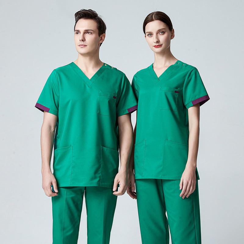 スクラブ上下セット 半袖 男女兼用 XS〜XXXL 3色