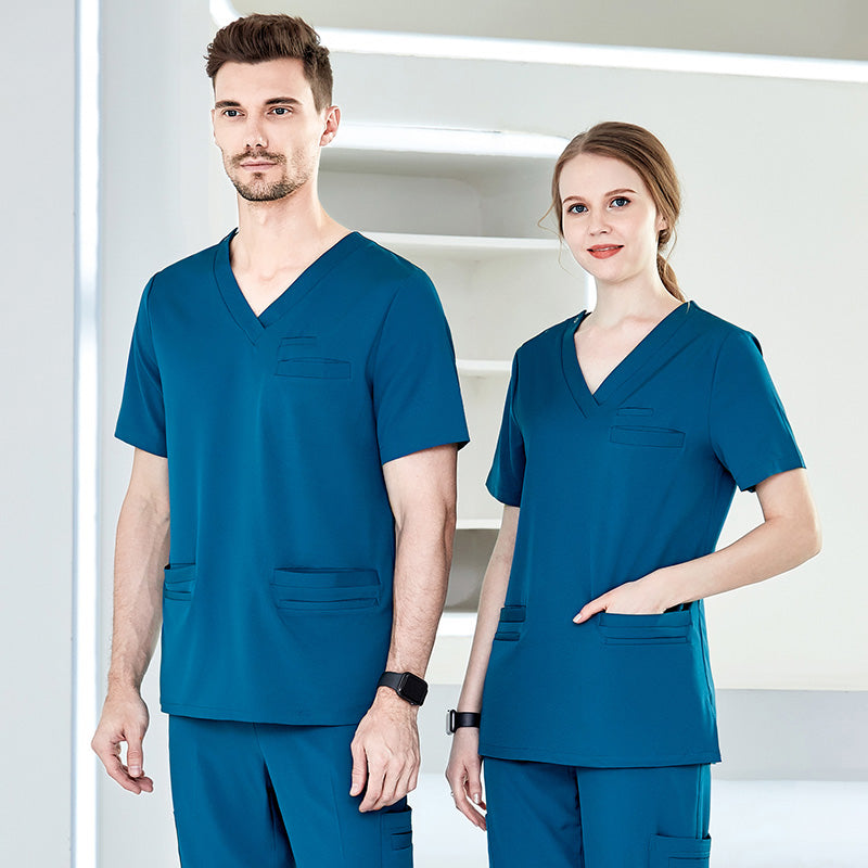 スクラブ 半袖 男女兼用 S〜XXXL 9色