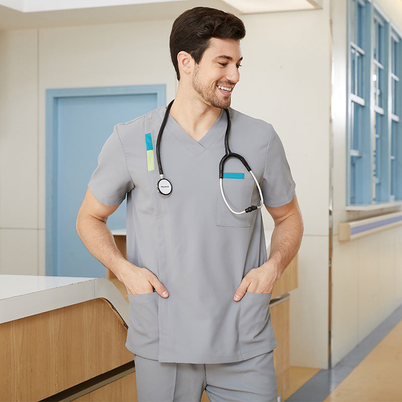 スクラブ上下セット 半袖 女性用 男性用 S〜XXL 2色