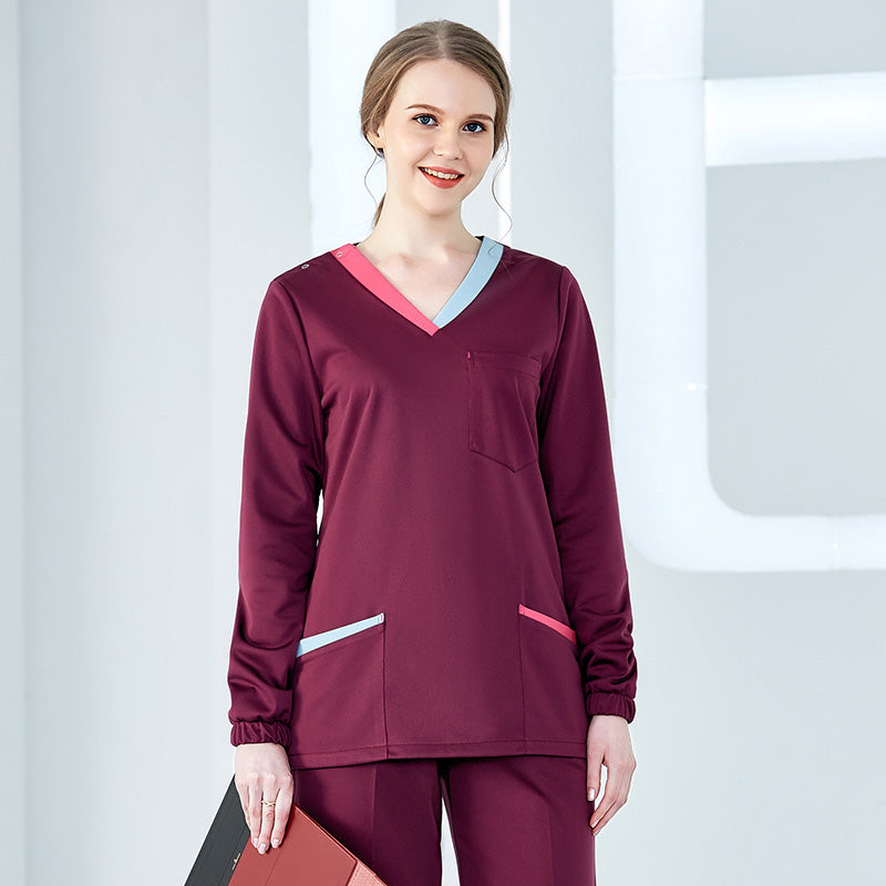 スクラブ 長袖 女性用 S〜XXXL 4色