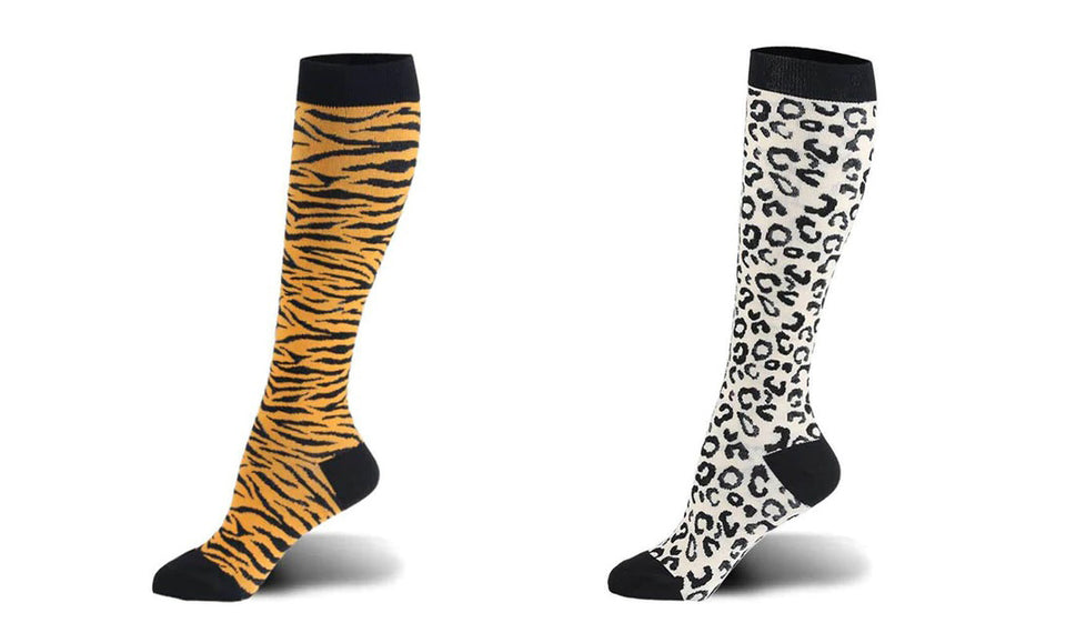着圧ソックス 中圧20-30 mmHg アニマル柄 2種