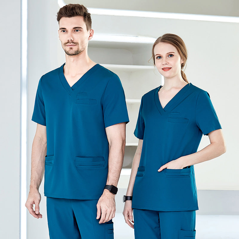 スクラブ 半袖 男女兼用 S〜XXXL 9色