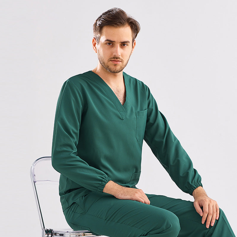 スクラブ 長袖 女性用 男性用 S〜XXXL 2色