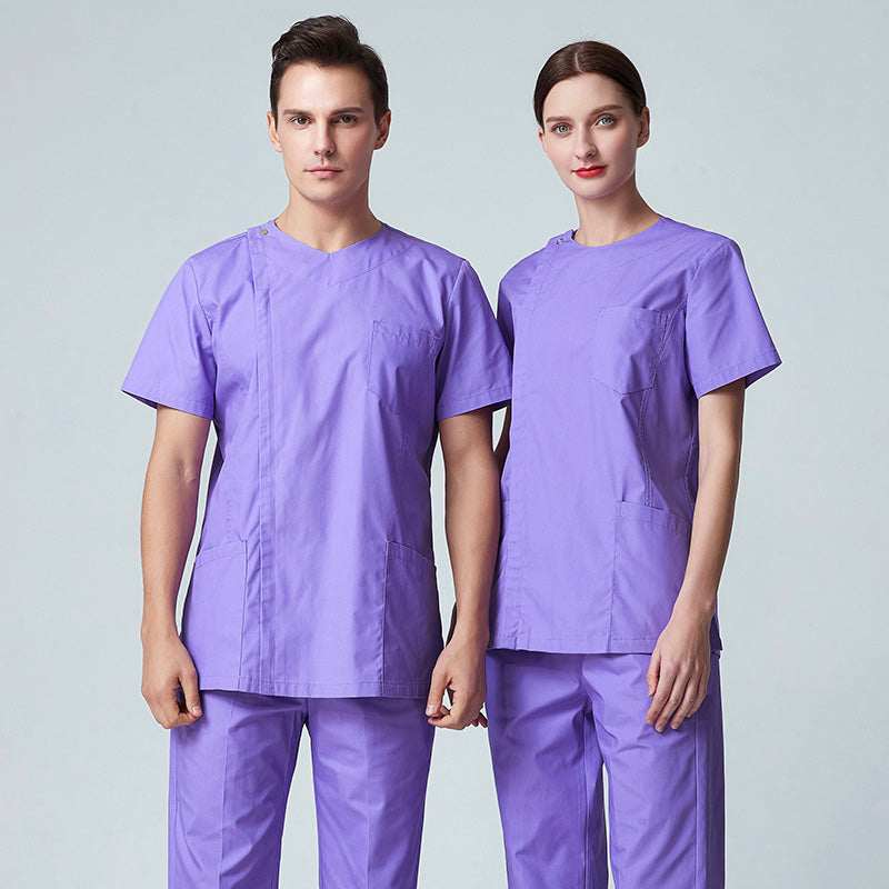 スクラブ上下セット 半袖 男女兼用 XS〜XXXL 5色