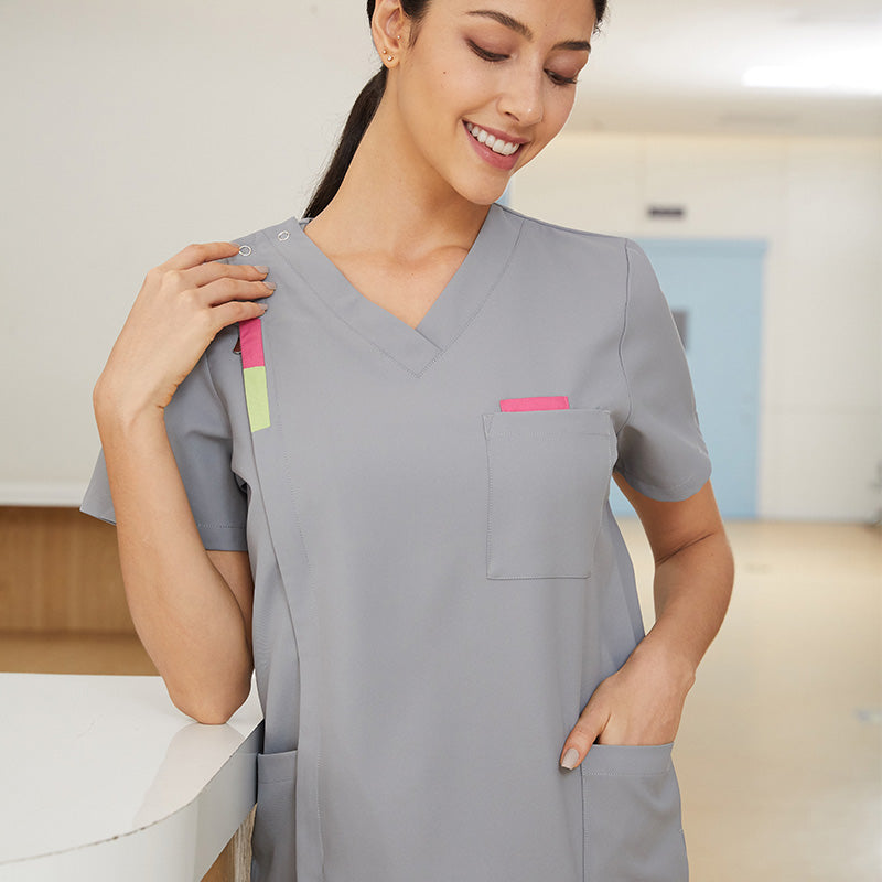 スクラブ上下セット 半袖 女性用 男性用 S〜XXL 2色