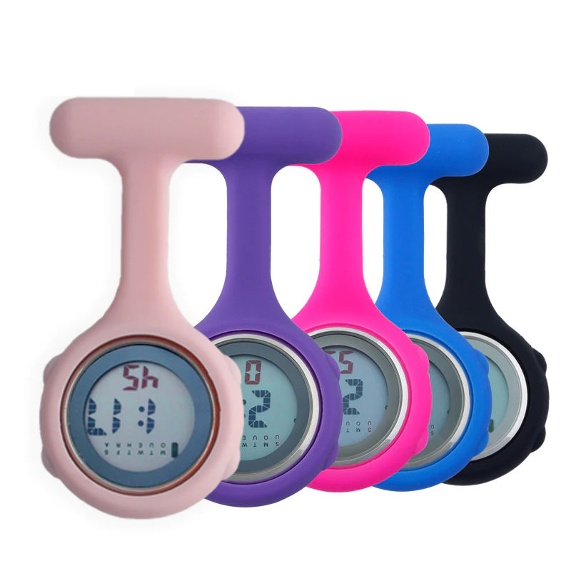 ナースウォッチ シリコンカバー付き 全7色