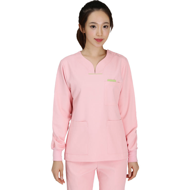 スクラブ上下セット 長袖 女性用 S〜XXL 4色