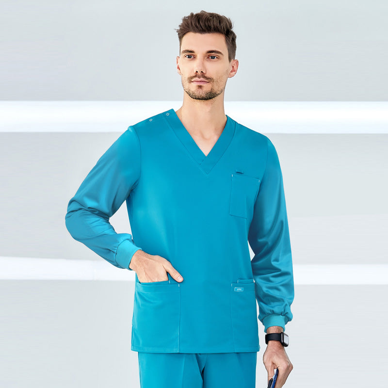 スクラブ 長袖 女性用 男性用 S〜XXXL 4色