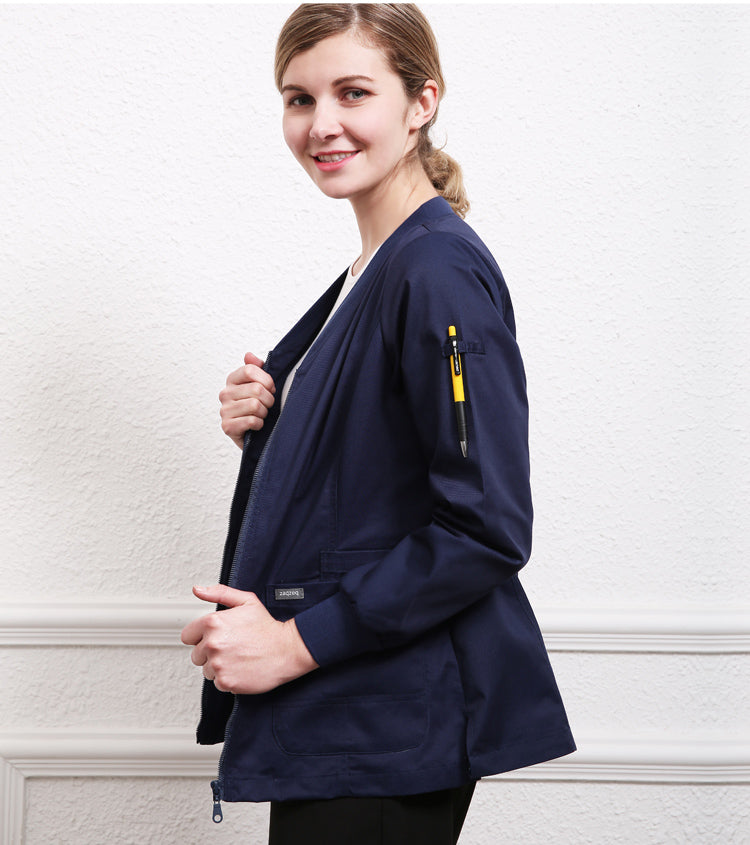 ナースジャケット 長袖 女性用 S〜XXXL