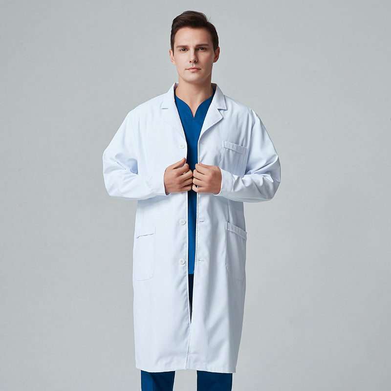 白衣 長袖 女性用 男性用 S〜XXXL 2色