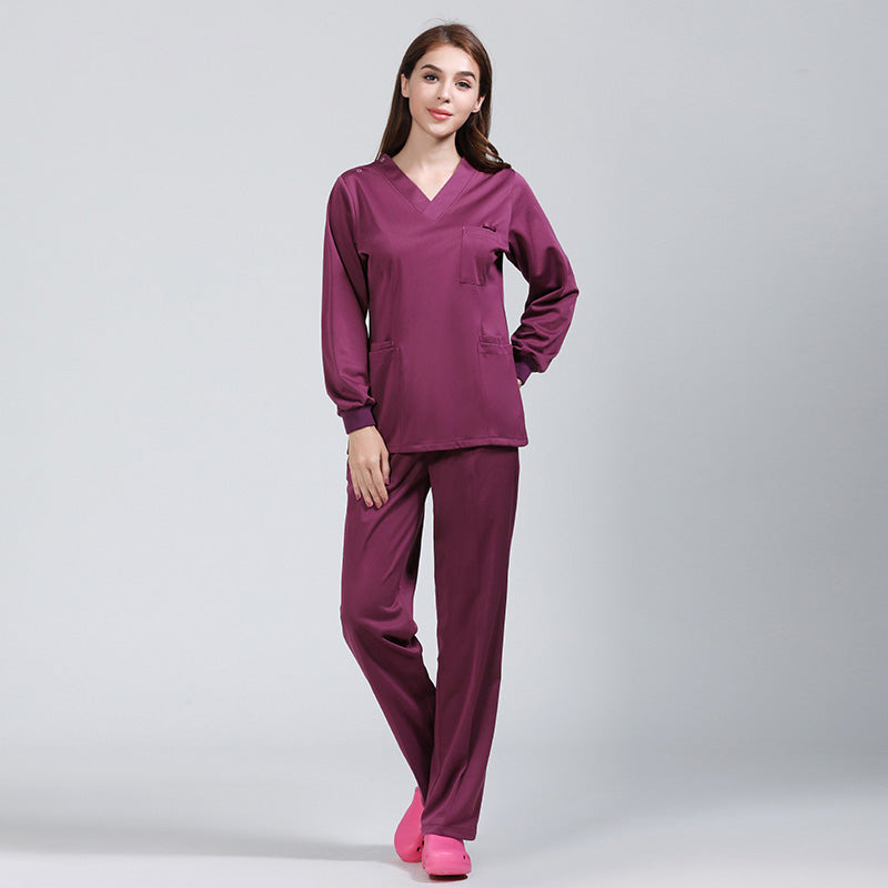 スクラブ 長袖 女性用 男性用 S〜XXXL 4色