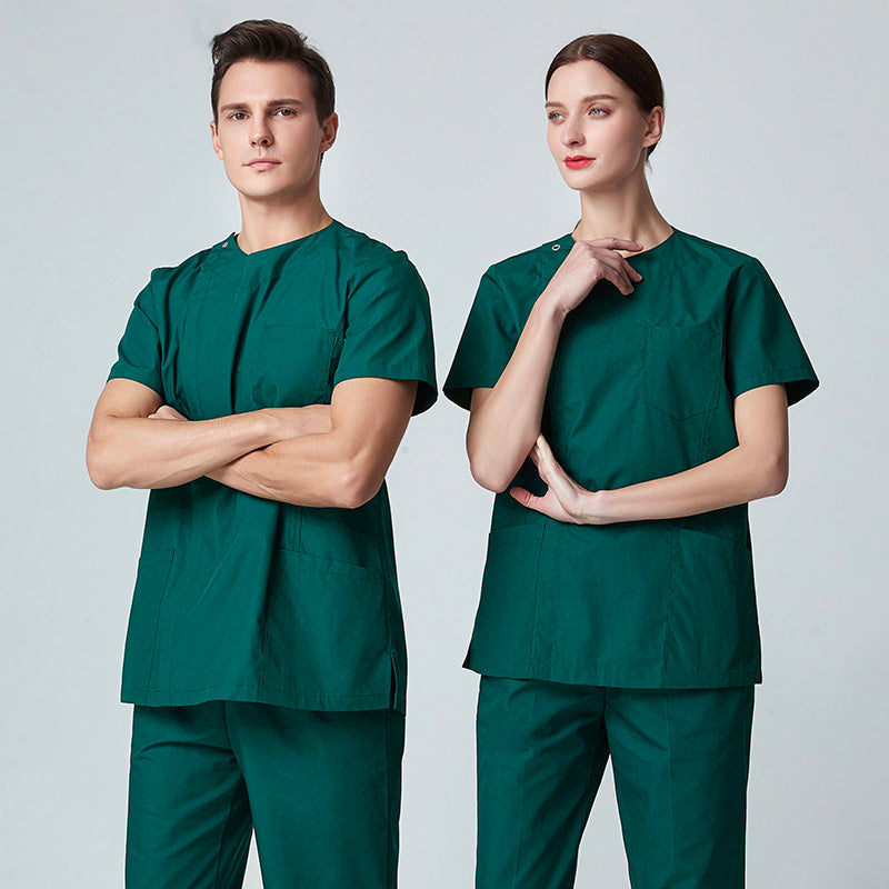 スクラブ上下セット 半袖 男女兼用 XS〜XXXL 5色