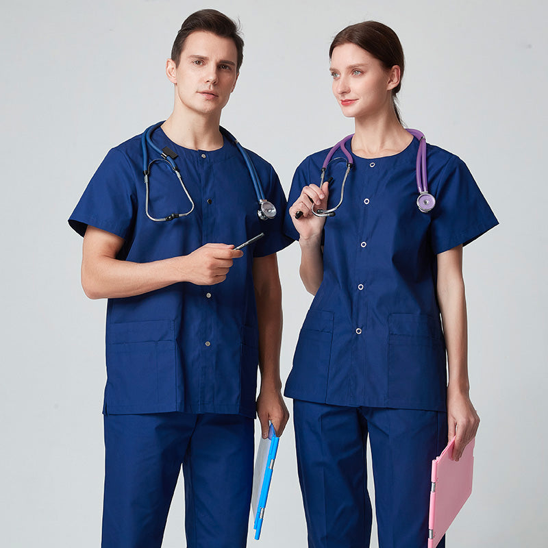 スクラブ上下セット 半袖 男女兼用 XS〜XXXL 6色