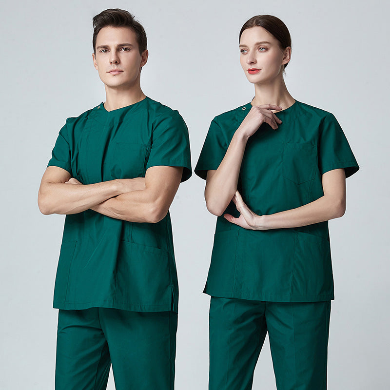 スクラブ上下セット 半袖 男女兼用 XS〜XXXL 5色