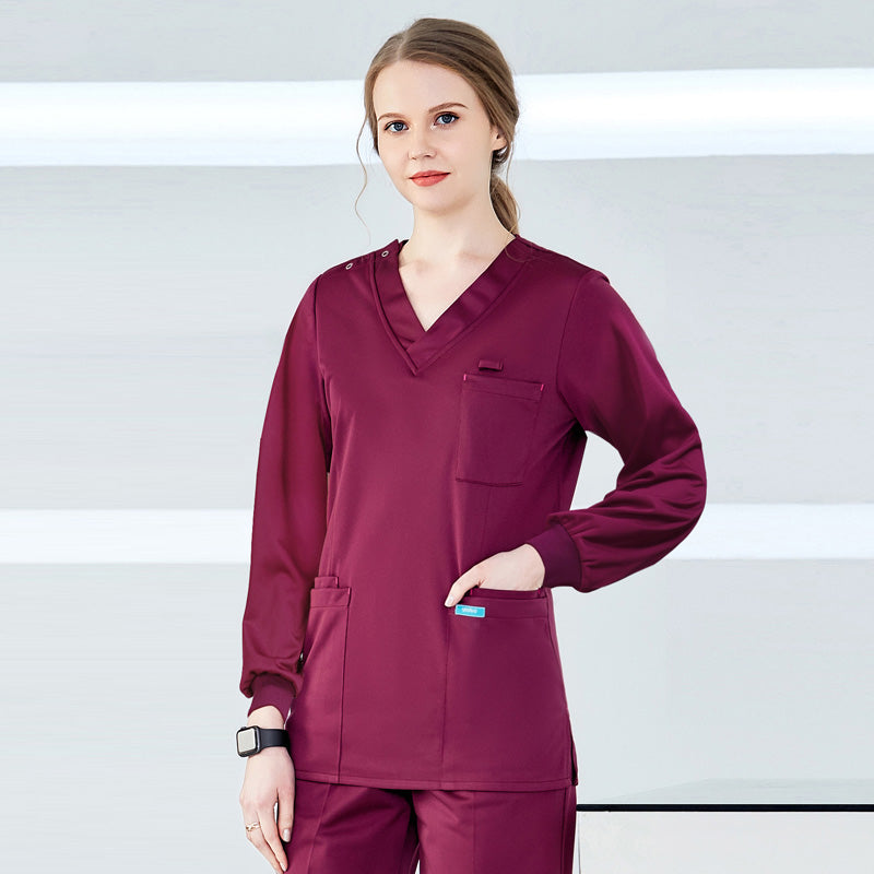 スクラブ 長袖 女性用 男性用 S〜XXXL 4色