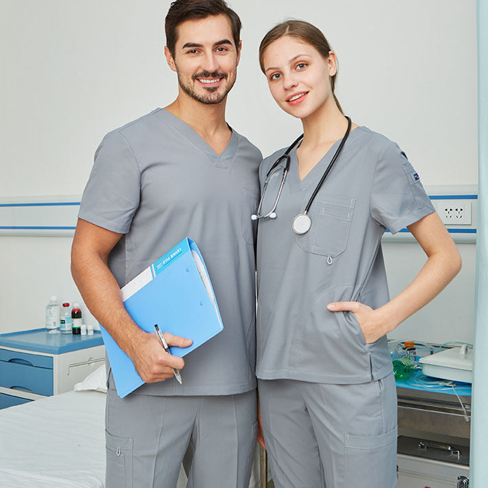 スクラブ上下セット 半袖 女性用 男性用 S〜XXL 3色