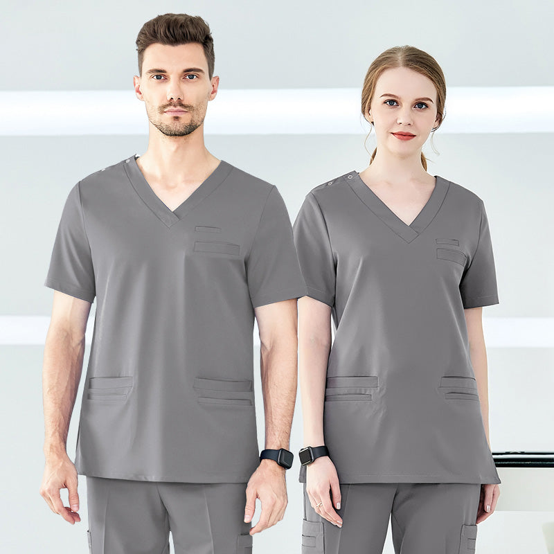 スクラブ 半袖 男女兼用 S～XXXXL 6色