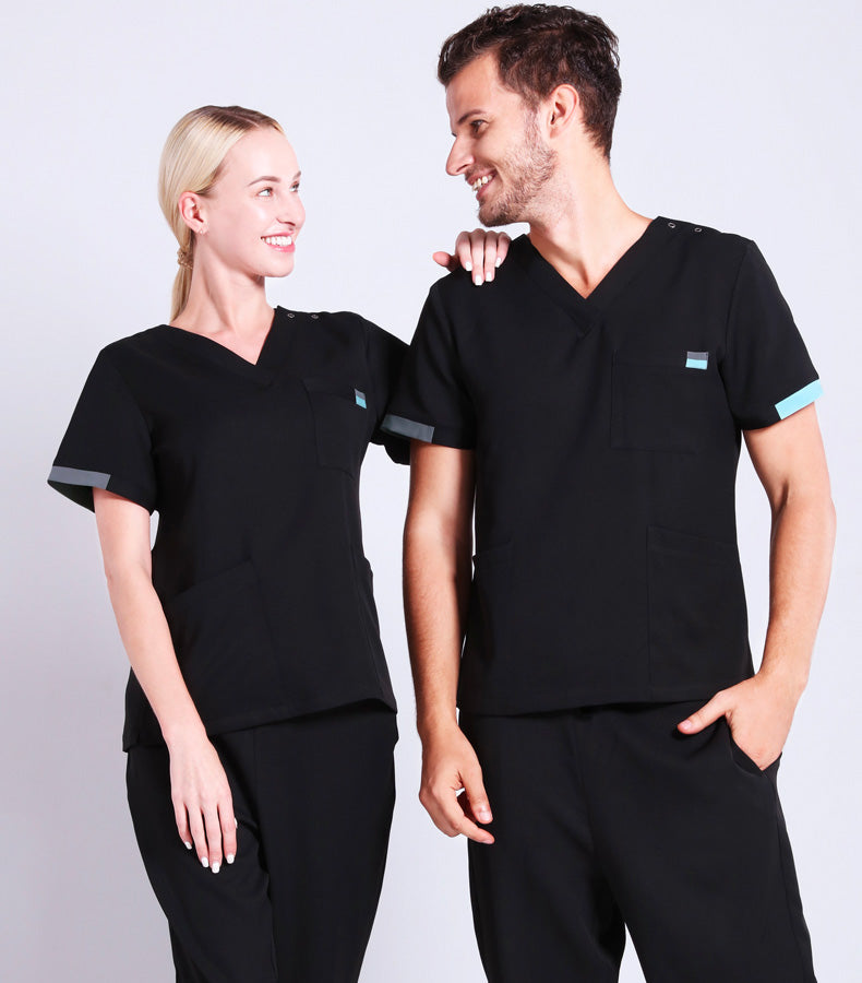 スクラブ上下セット 半袖 男女兼用 S〜XXXL 3色