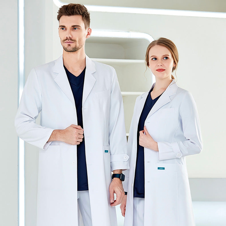 白衣 長袖 女性用 男性用 S〜XXXL