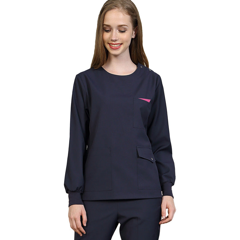 スクラブ上下セット 長袖 女性用 男性用 S〜XXL 4色