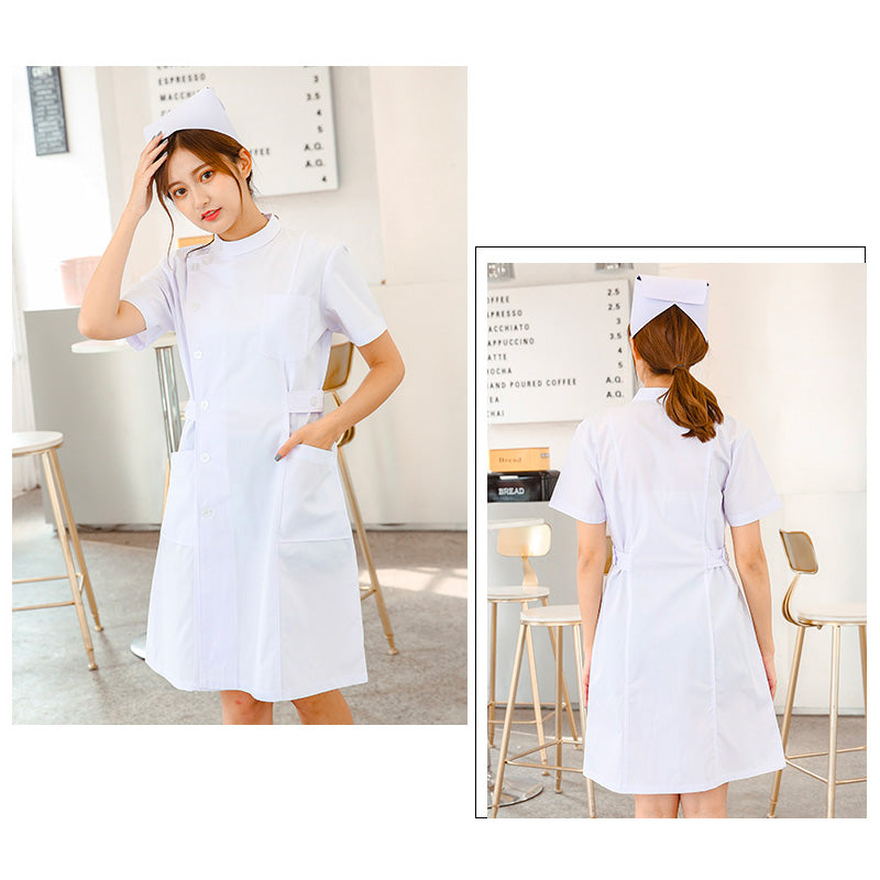 ナース服 半袖 女性用 XS〜XXXL 3色