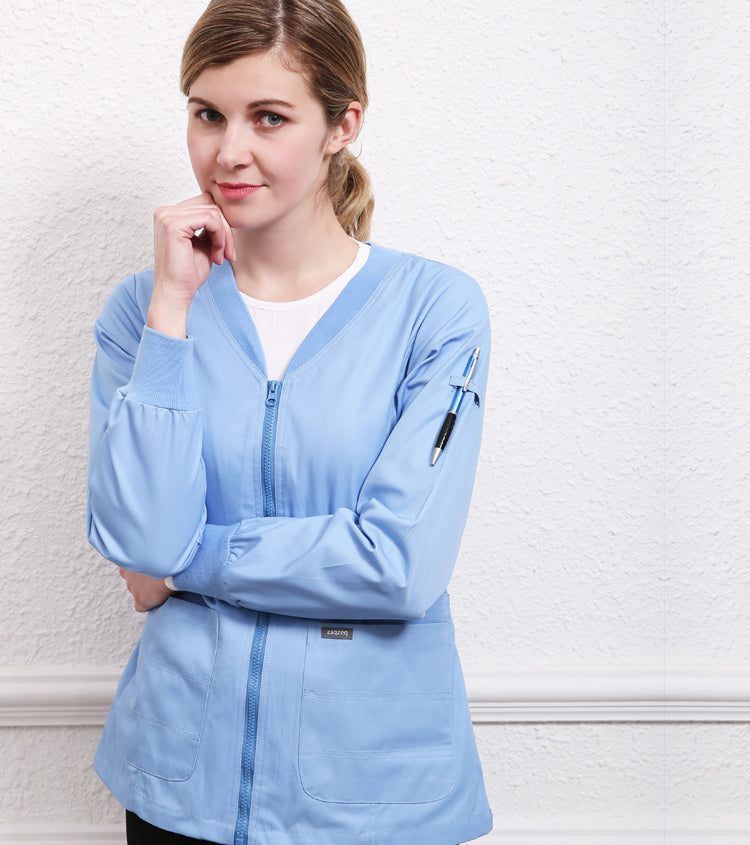 ナースジャケット 長袖 女性用 S〜XXXL