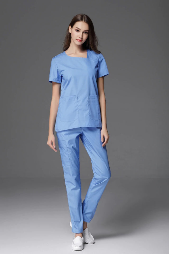 スクラブ上下セット 半袖 女性用 2色展開 S〜XXL