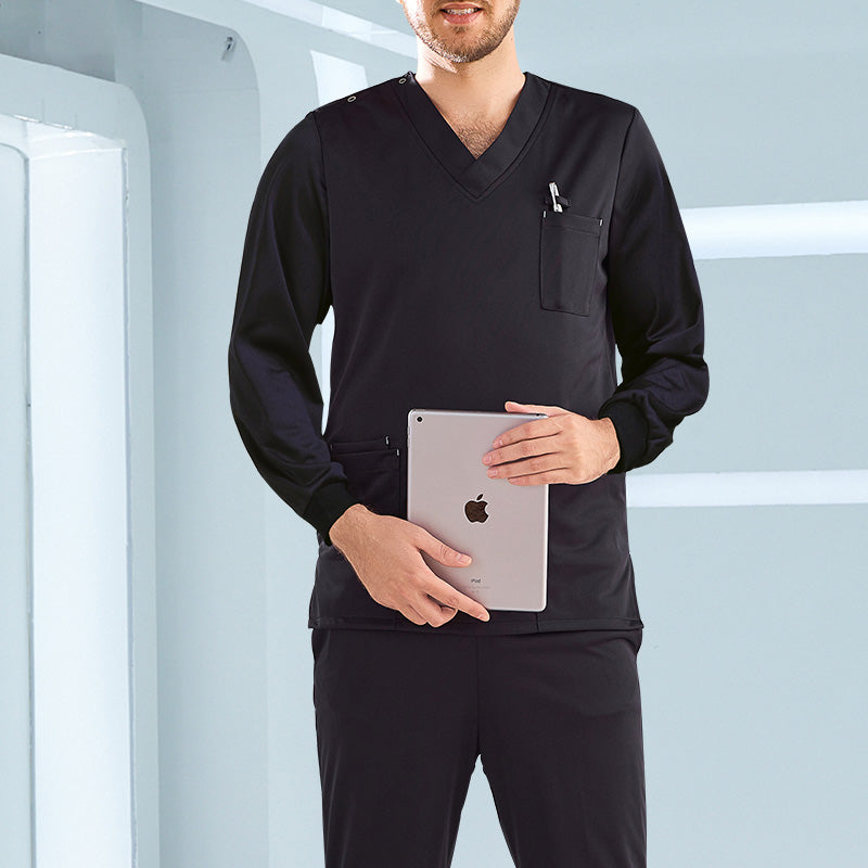 スクラブ 長袖 女性用 男性用 S〜XXXL 4色