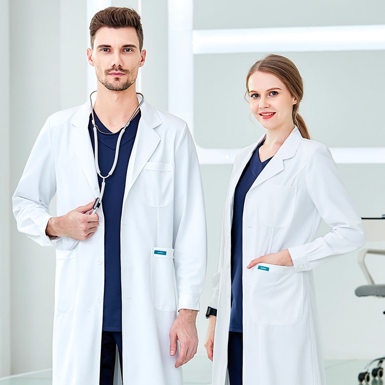 白衣 長袖 女性用 男性用 S〜XXXL