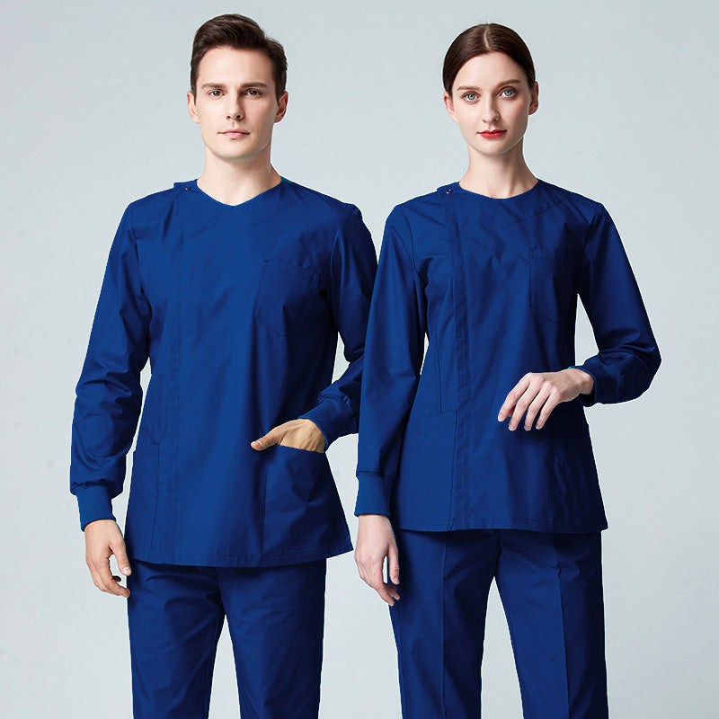 スクラブ上下セット 長袖 男女兼用 XS〜XXXL 5色