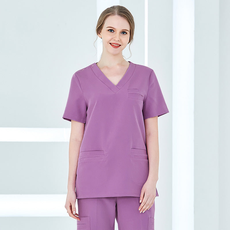 スクラブ 半袖 男女兼用 S〜XXXL 9色