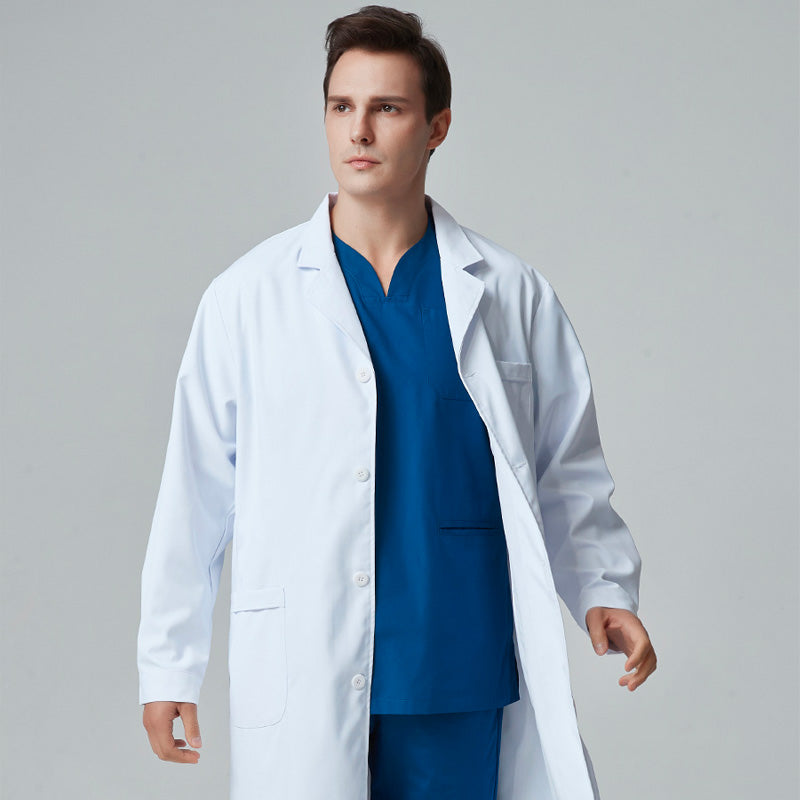 白衣 長袖 女性用 男性用 S〜XXXL 2色