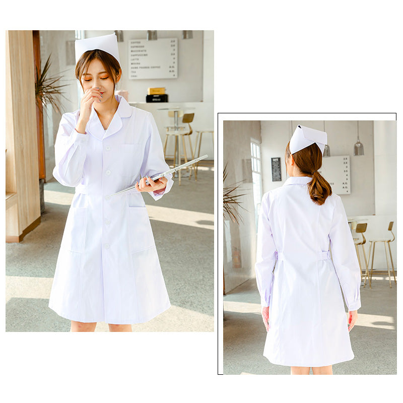 ナース服 長袖 女性用 S〜XXXL 3色