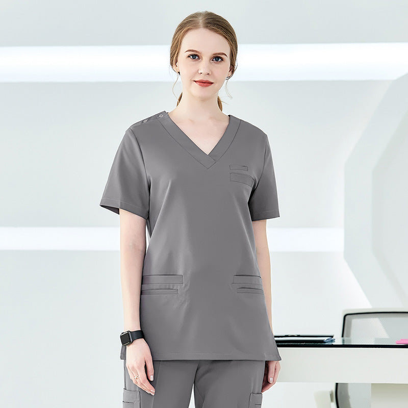 スクラブ 半袖 男女兼用 S〜XXXL 9色