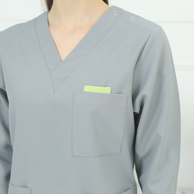 スクラブ上下セット 長袖 女性用 男性用 S〜XXL