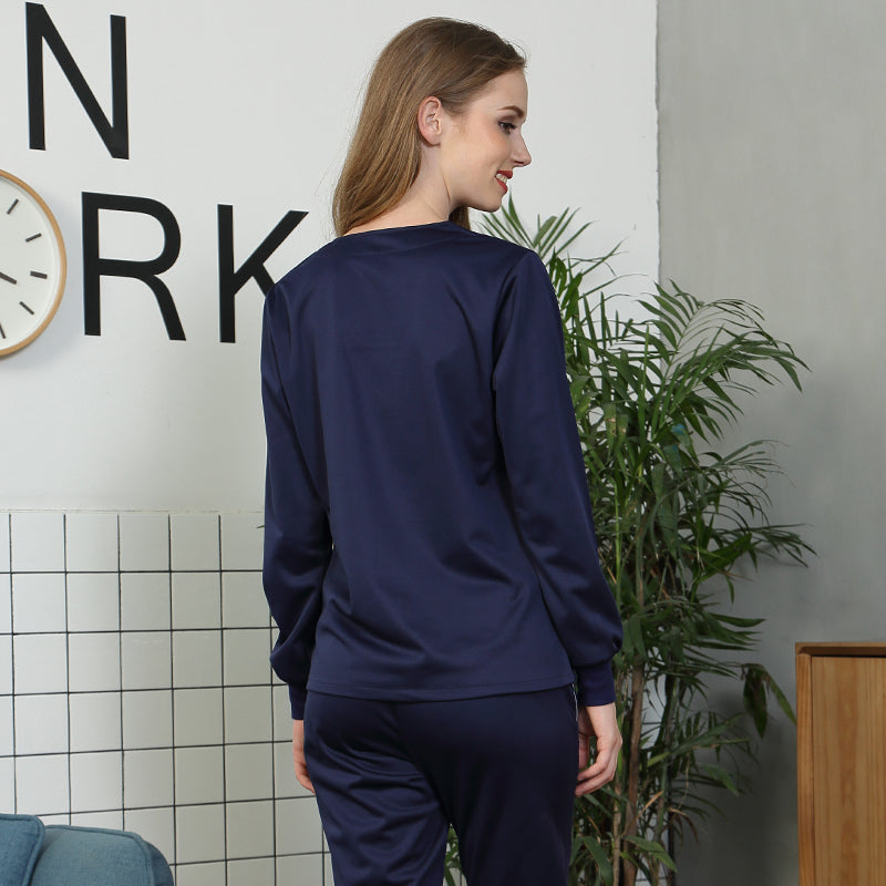 スクラブ上下セット 長袖 女性用 S〜XXL 5色