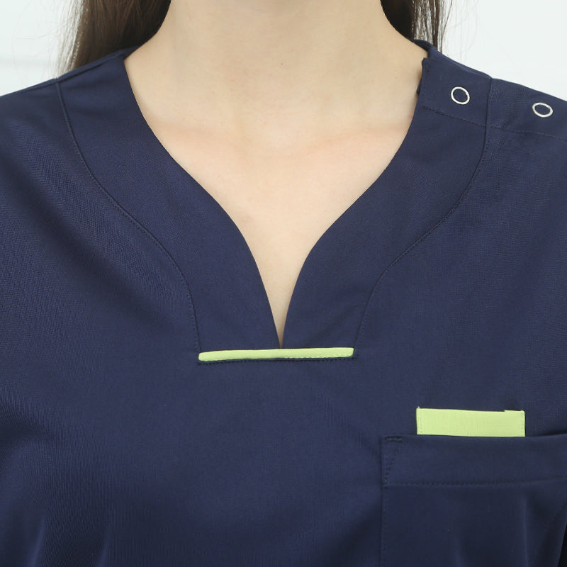 スクラブ上下セット 長袖 女性用 S〜XXL 5色