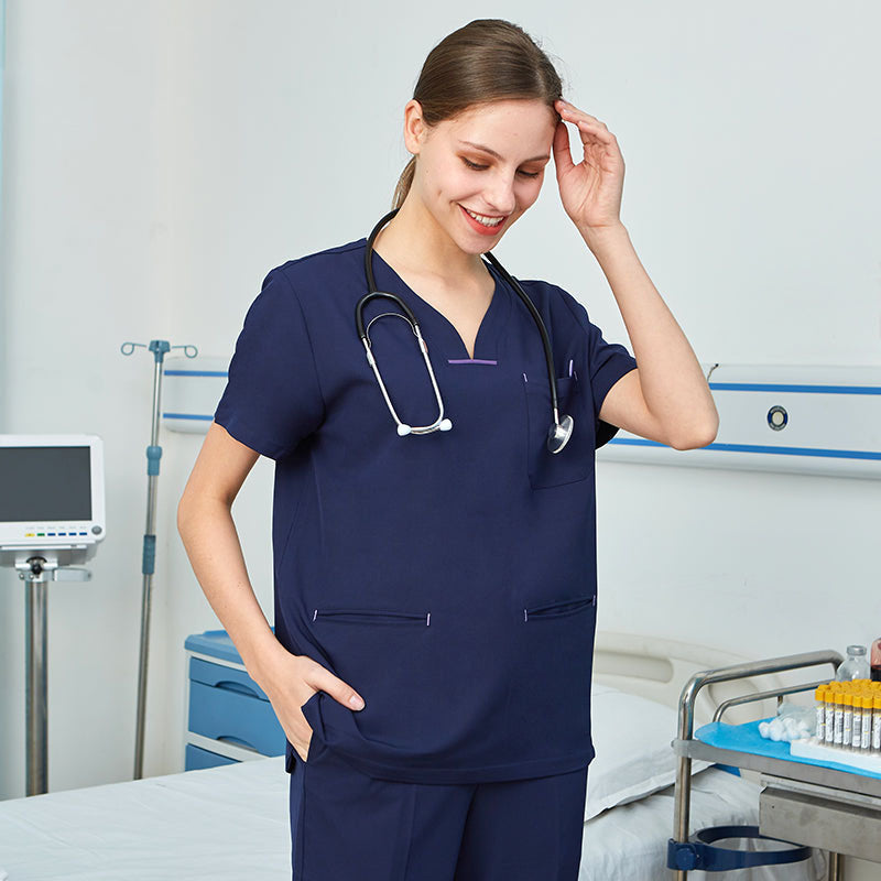 スクラブ上下セット 半袖 女性用 S〜XXL