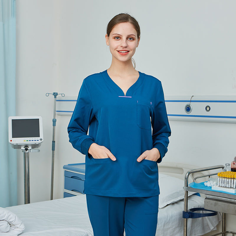 スクラブ 長袖 女性用 S〜XXL 3色