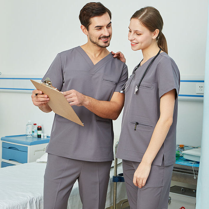 スクラブ上下セット 半袖 女性用 男性用 S〜XXL 4色