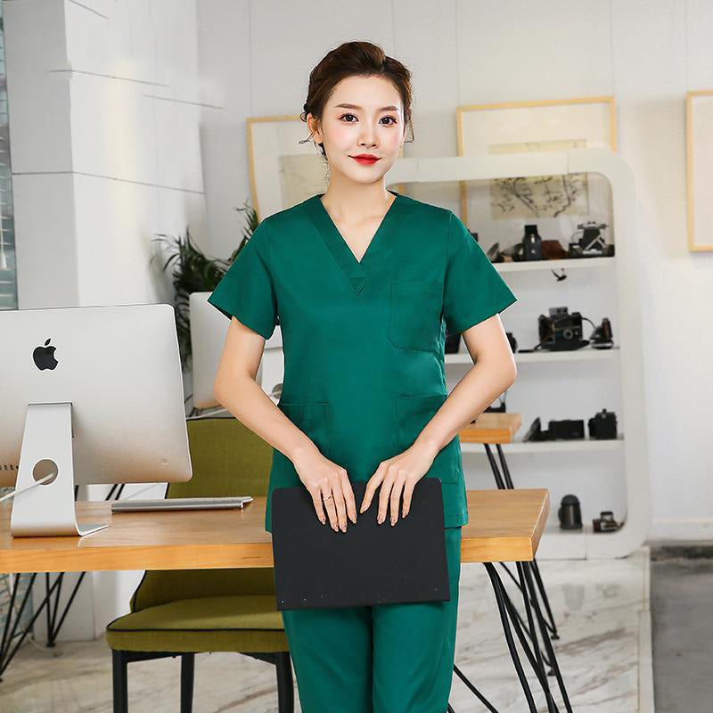 スクラブ上下セット 半袖 女性用 S〜XXL 8色