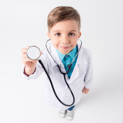 白衣 長袖 子供用 キッズサイズ 100cm〜150cm