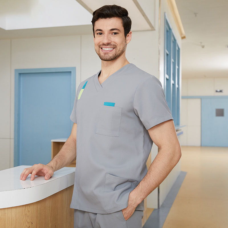 スクラブ上下セット 半袖 女性用 男性用 S〜XXL 2色