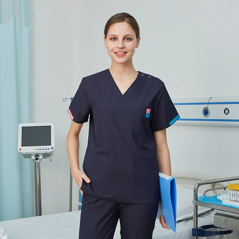 スクラブ上下セット 半袖 女性用 S〜XXL 4色