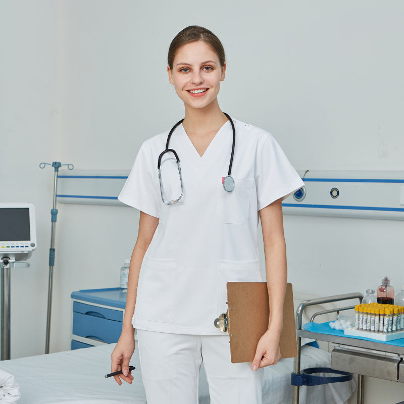 スクラブ上下セット 半袖 女性用 S〜XXL