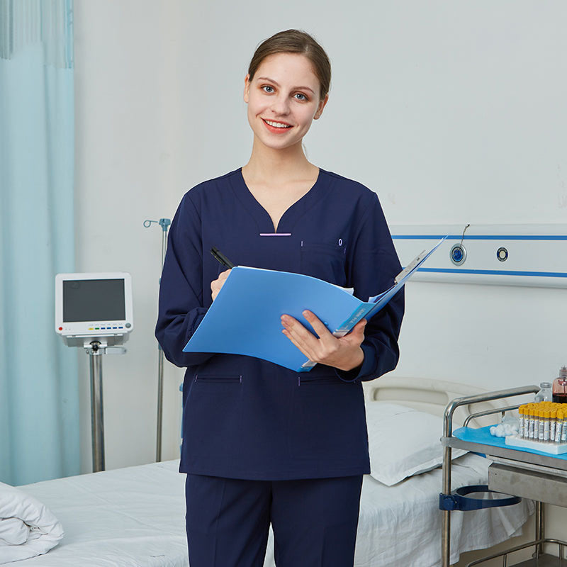 スクラブ 長袖 女性用 S〜XXL 3色